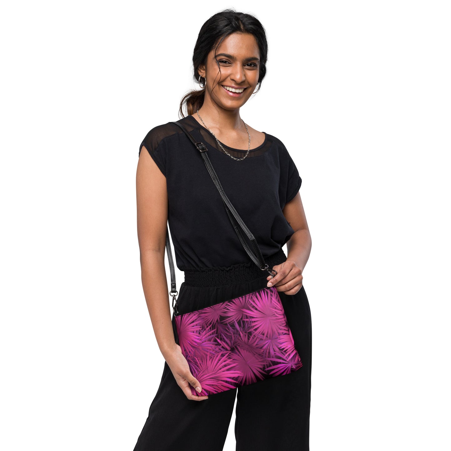 Vegan Crossbody Handbag w/ Removable Straps