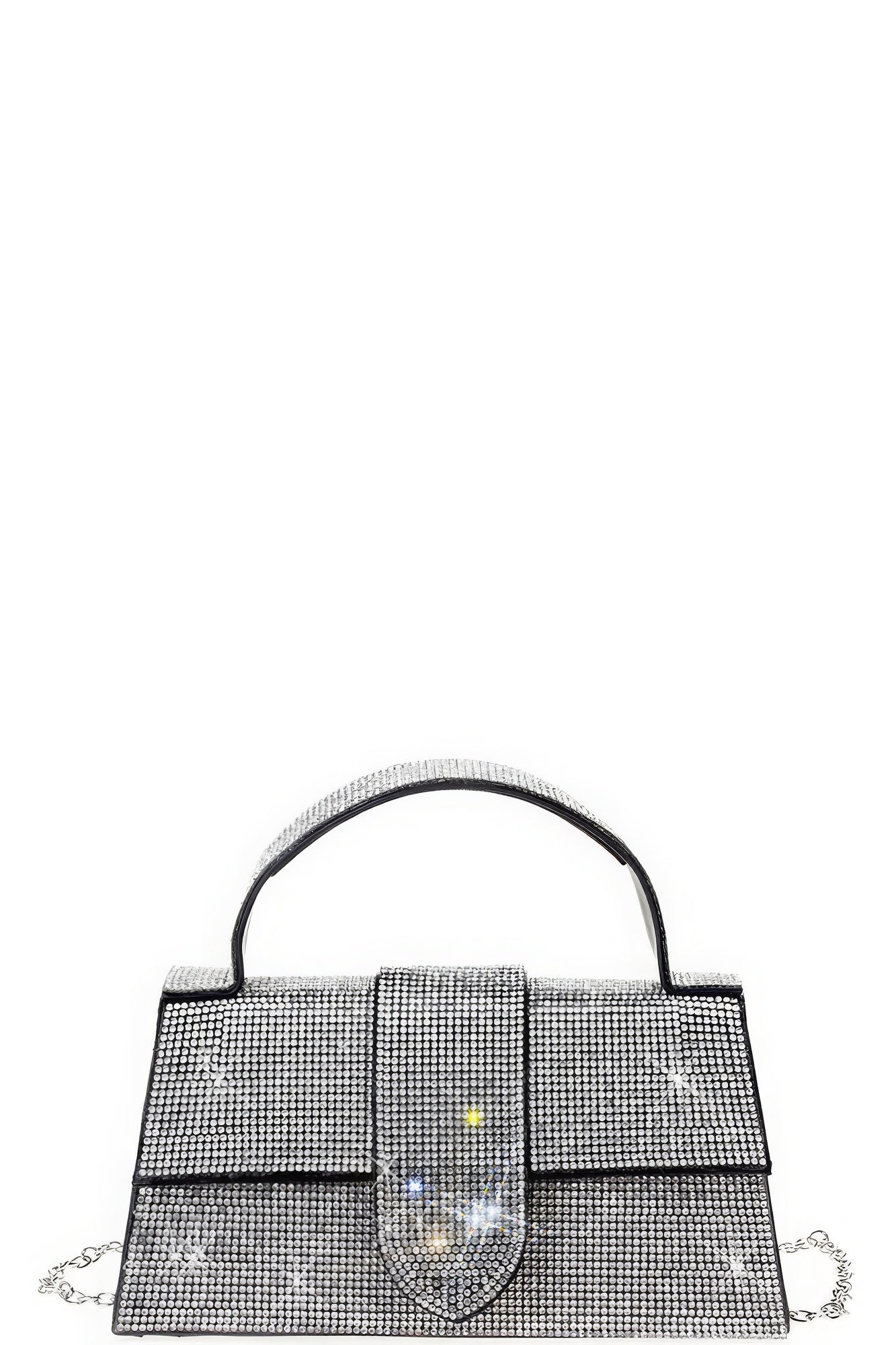 Allover Rhinestone Clutch Bag (Silver, Gold or Black)