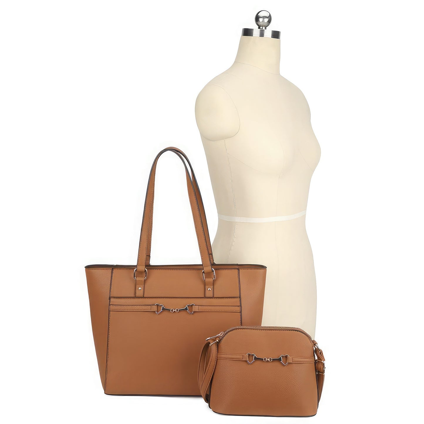Matching Crossbody and Tote Bag Set (5 Colors)