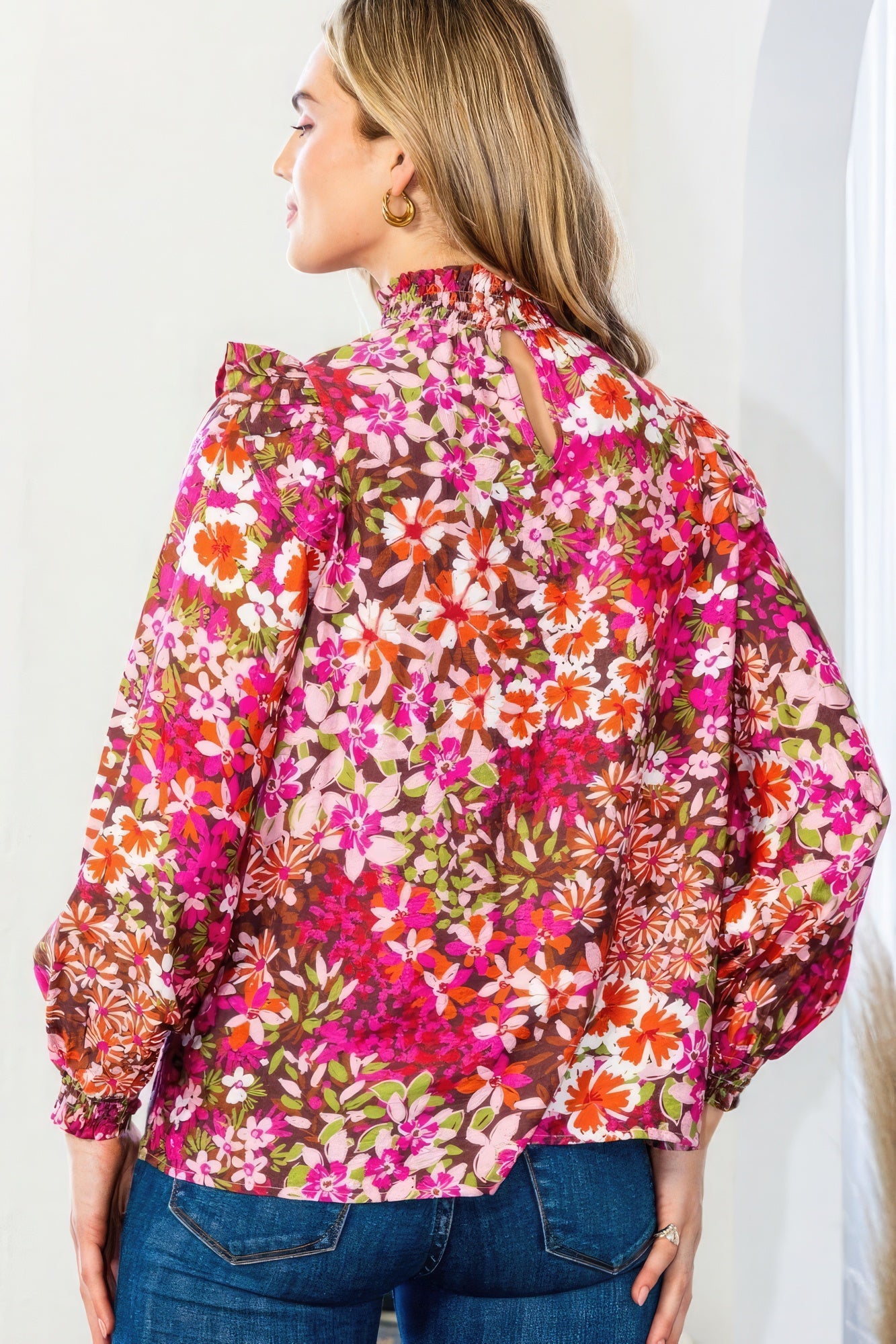 Smocked Yoke Blouse