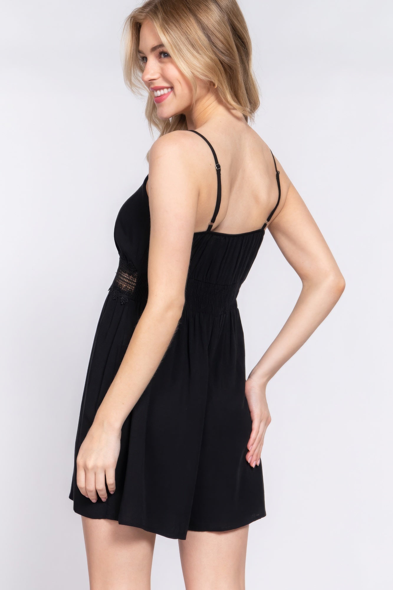 Cami Romper With Lace