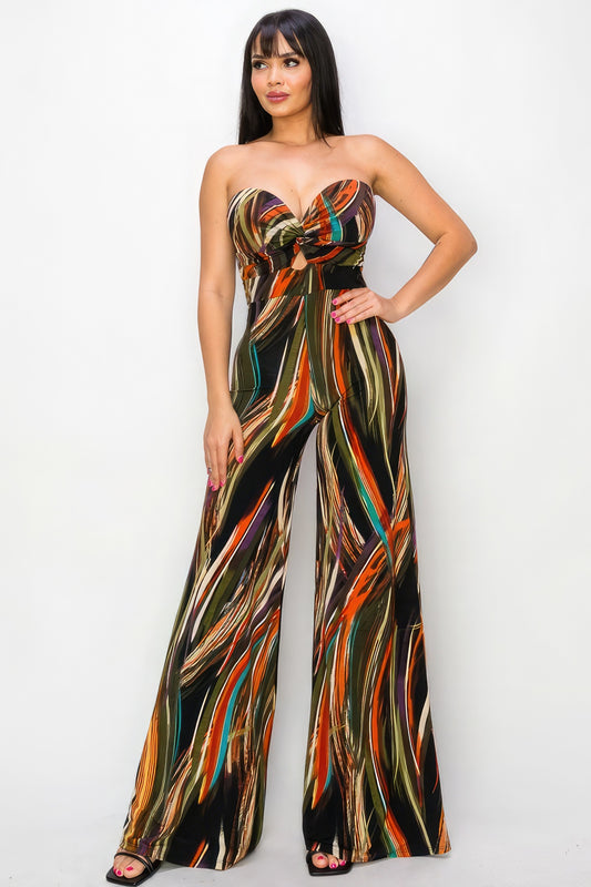 Wide Leg Jumpsuit With A Twist