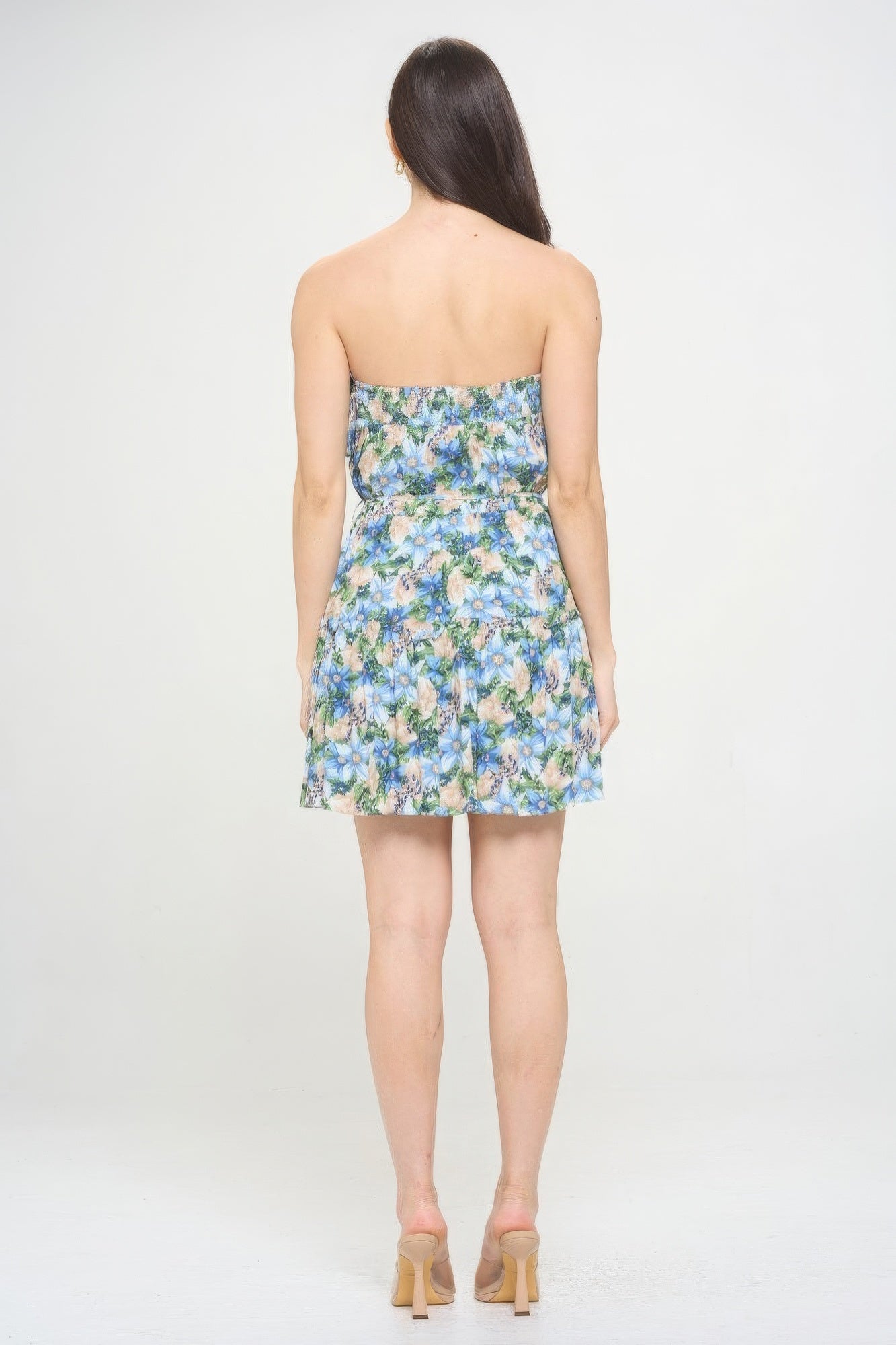 Sleeveless Ruffle Top Mini Dress