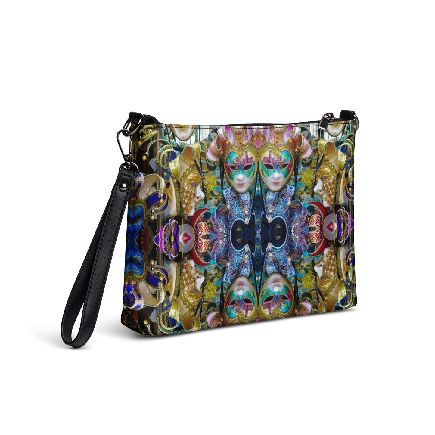 Vegan Crossbody Handbag w/ Removable Straps
