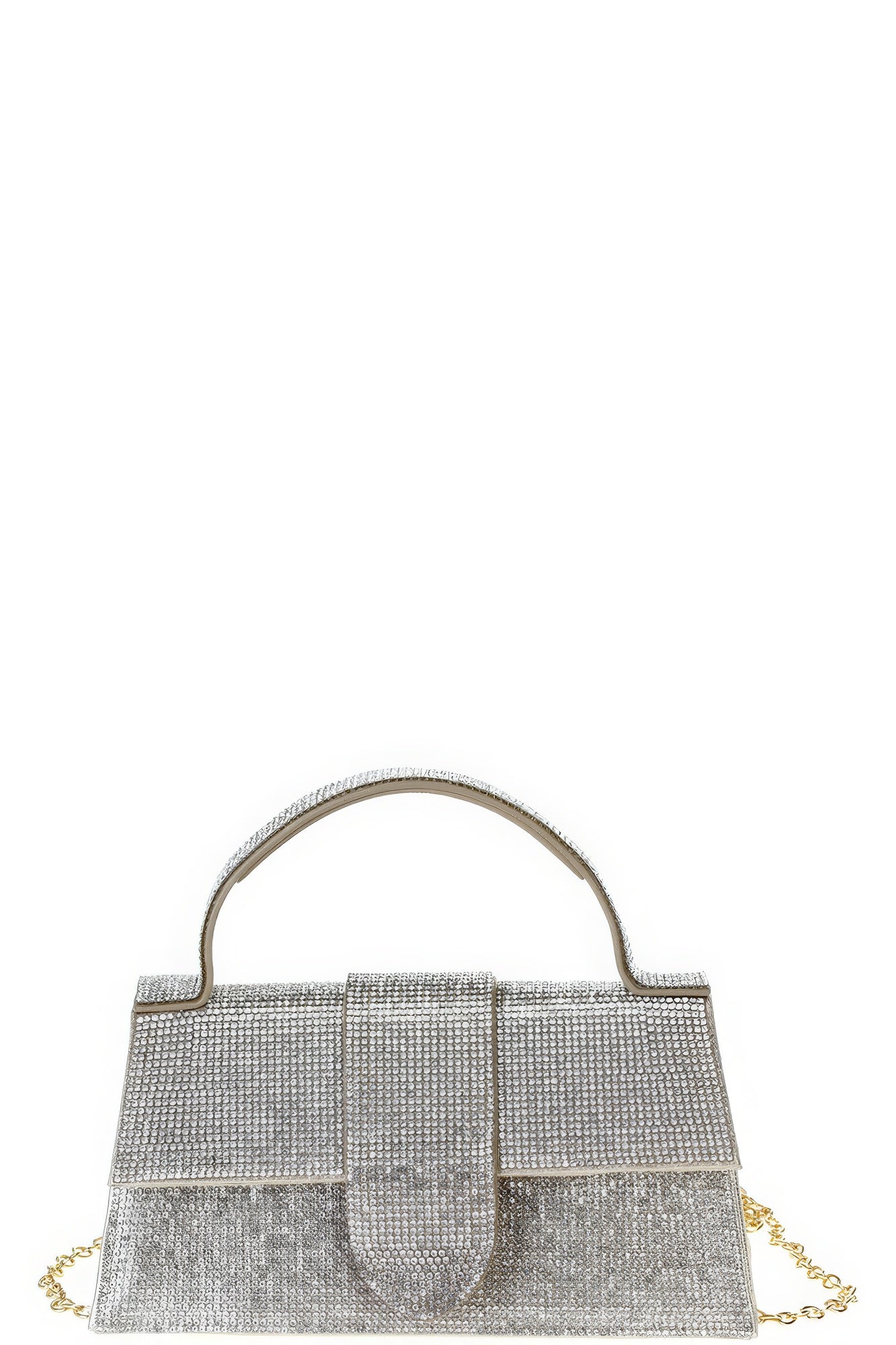 Allover Rhinestone Clutch Bag (Silver, Gold or Black)